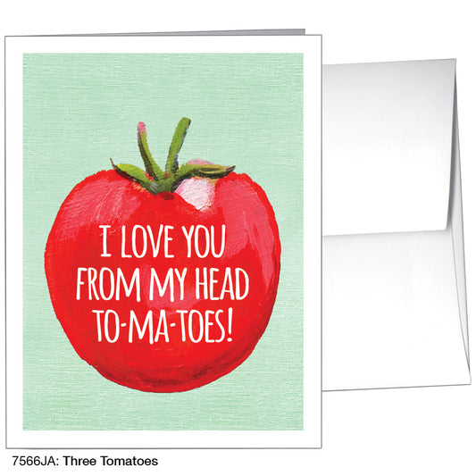 Three Tomatoes, Greeting Card (7566JA), A2, printedcanvas.com