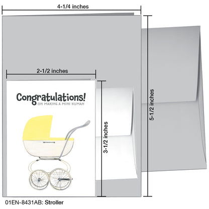 Stroller, Greeting Card (8431AB), Enclosure, printedcanvas.com
