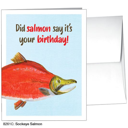 Sockeye Salmon, Greeting Card (8261C), A2 Card, www.printedcanvas.com