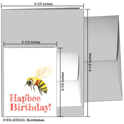 Bumblebee, Greeting Card (8285GA), Enclosure Card, www.printedcanvas.com