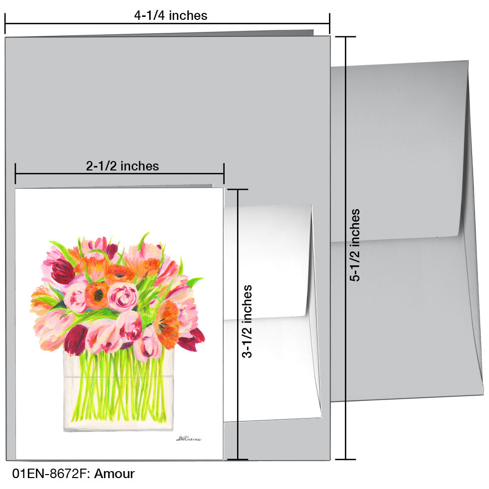 Amour, Greeting Card (8672F), Enclosure Card, www.printedcanvas.com