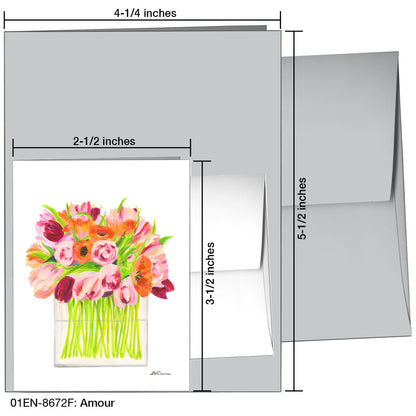 Amour, Greeting Card (8672F), Enclosure Card, www.printedcanvas.com