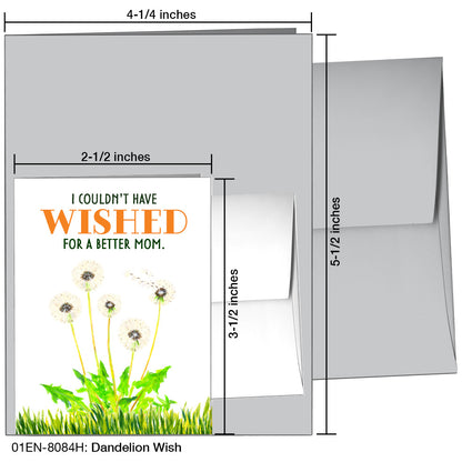 Dandelion Wish, Greeting Card (8084H), Enclosure, printedcanvas.com