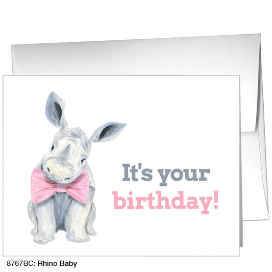 Rhino Baby, Greeting Card (8767BC), A2, printedcanvas.com