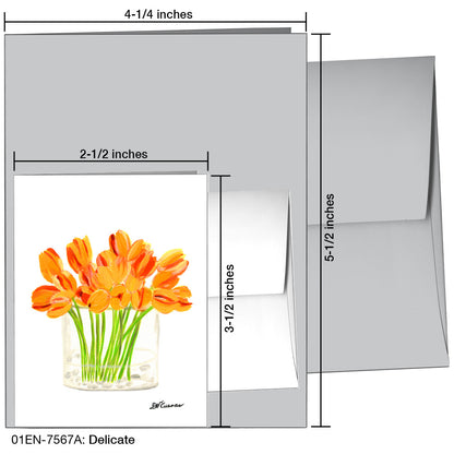 Delicate, Greeting Card (7567A), Enclosure Card, www.printedcanvas.com