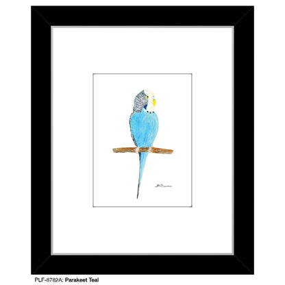 Parakeet Teal, Print (#8782A), Print Matted, www.printedcanvas.com