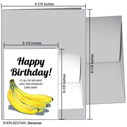 Bananas, Greeting Card (8237MA), Enclosure, printedcanvas.com