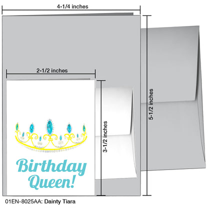 Dainty Tiara, Greeting Card (8025AA), Enclosure, www.printedcanvas.com