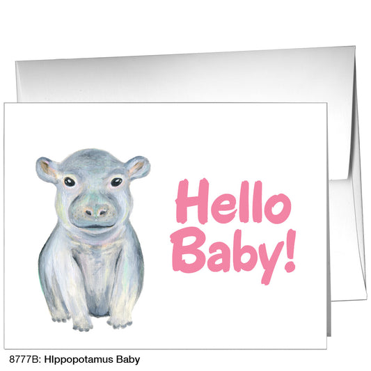 Hippopotamus  Baby, Greeting Card (8777B), A2, printedcanvas.com