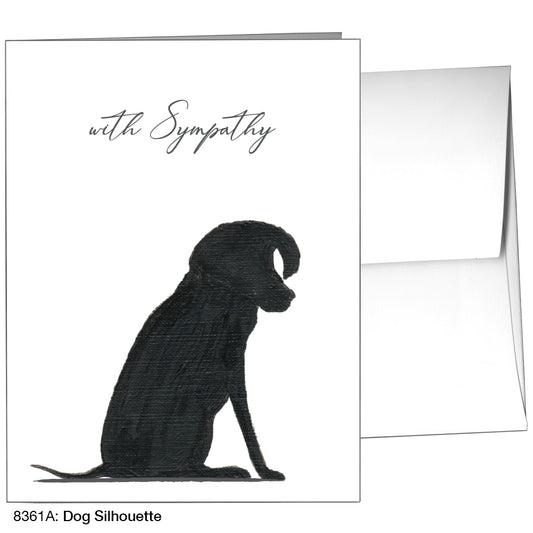 Dog Silhouette, Greeting Card (8361A), A2, printedcanvas.com