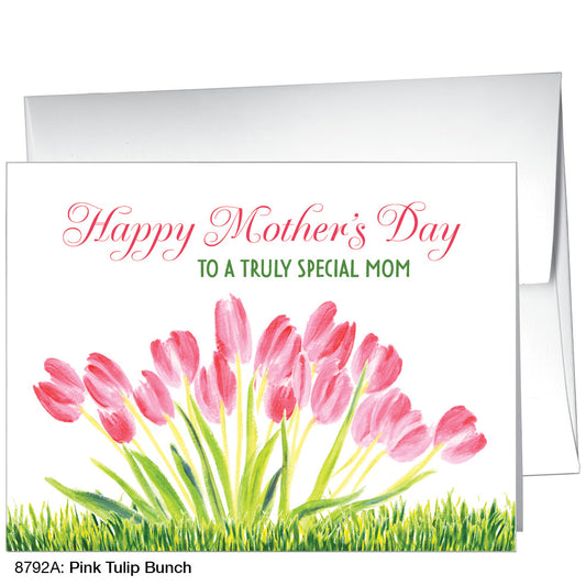 Pink Tulip Bunch, Greeting Card (8792B), A2, printedcanvas.com