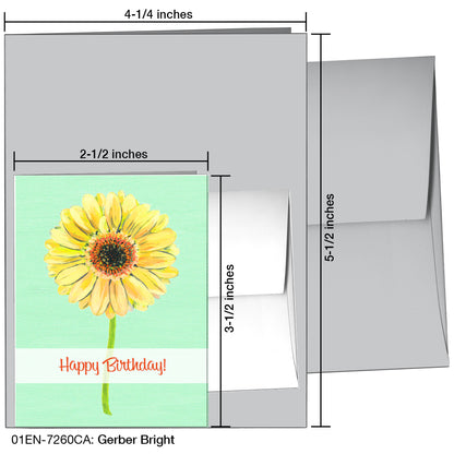 Gerber Bright, Greeting Card (7260CA), Enclosure, www.printedcanvas.com