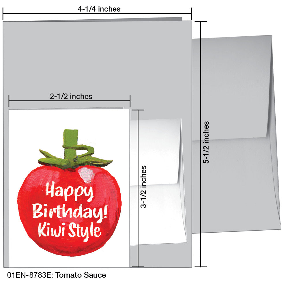 Tomato Sauce, Greeting Card (8783E), Enclosure, www.printedcanvas.com