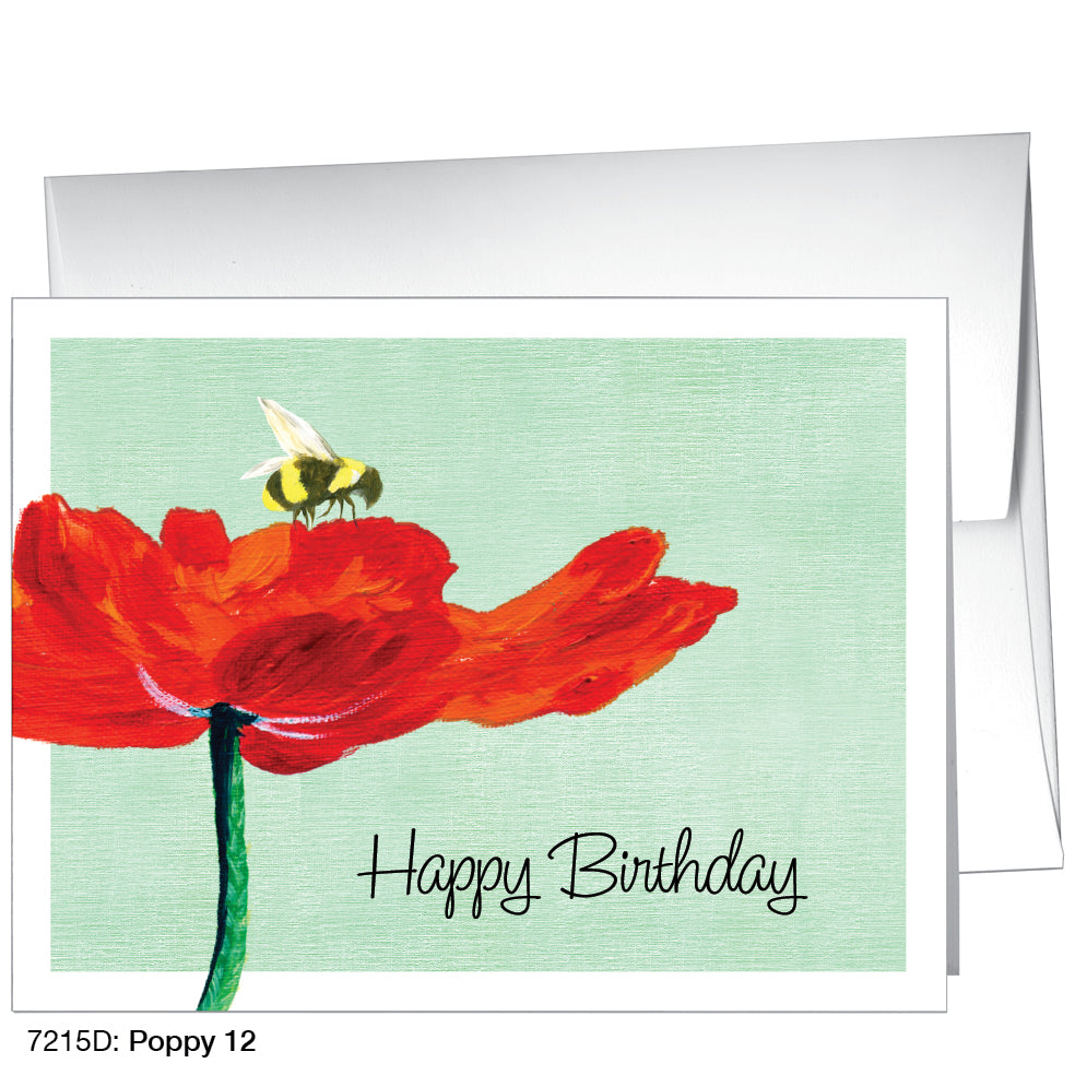 Poppy 12, Greeting Card (7215D), A2, printedcanvas.com