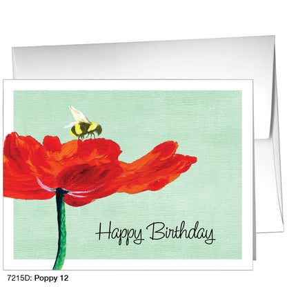 Poppy 12, Greeting Card (7215D), A2, printedcanvas.com