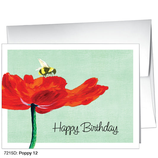 Poppy 12, Greeting Card (7215D), A2, printedcanvas.com