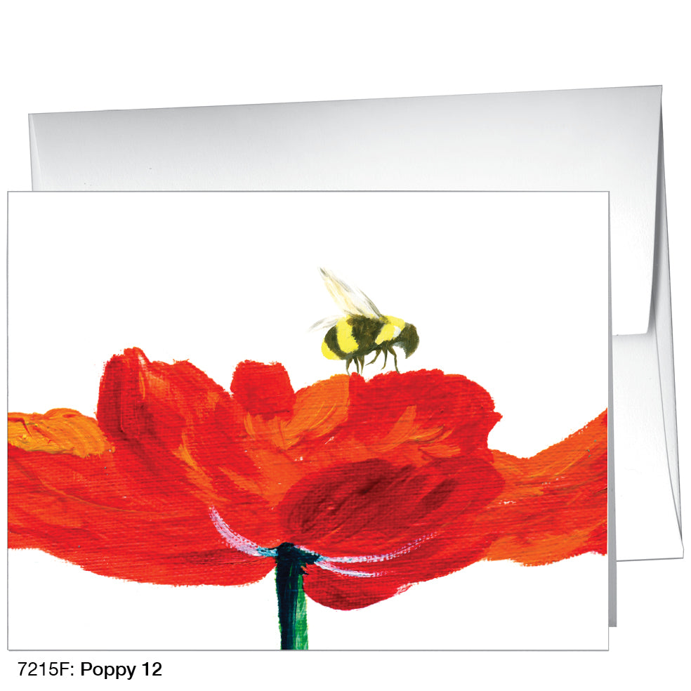Poppy 12, Greeting Card (7215F), A2 Card Front, www.printedcanvas.com