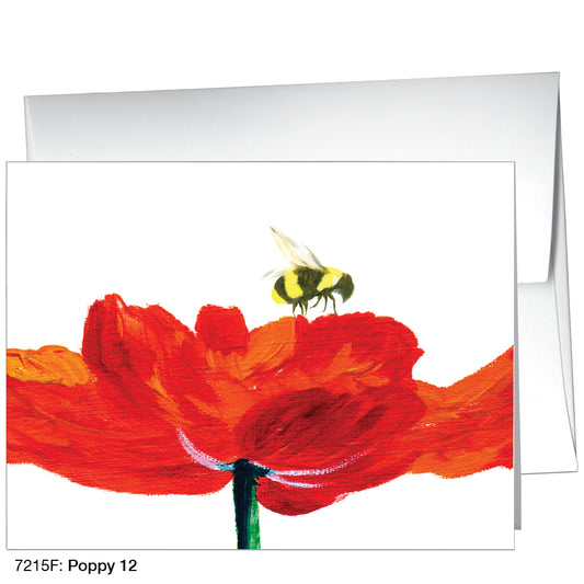 Poppy 12, Greeting Card (7215F), A2 Card Front, www.printedcanvas.com
