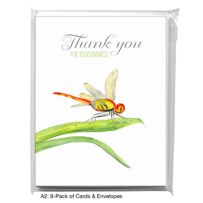Dragonfly, Greeting Card (7616G), A2 8-Pack, printedcanvas.com