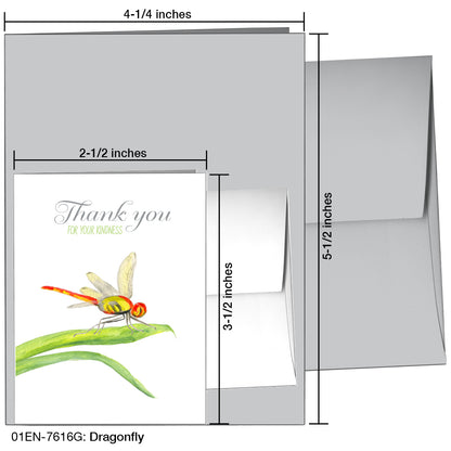 Dragonfly, Greeting Card (7616G), Enclosure, printedcanvas.com