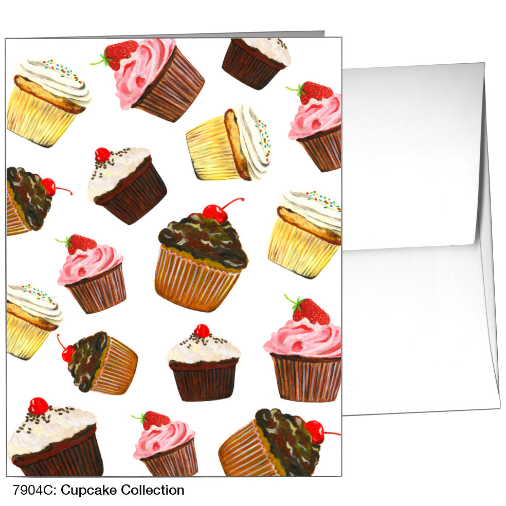 Cupcake Collection, Greeting Card (7904C), A2, printedcanvas.com