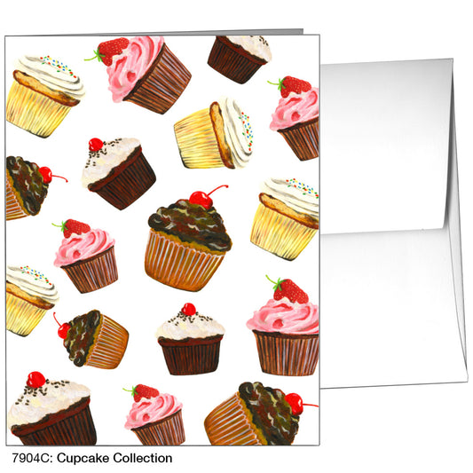 Cupcake Collection, Greeting Card (7904C), A2, printedcanvas.com