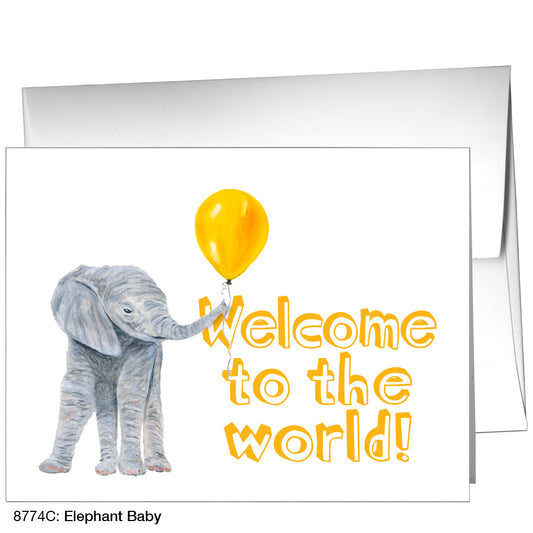 Elephant Baby, Greeting Card (8774C), A2, printedcanvas.com