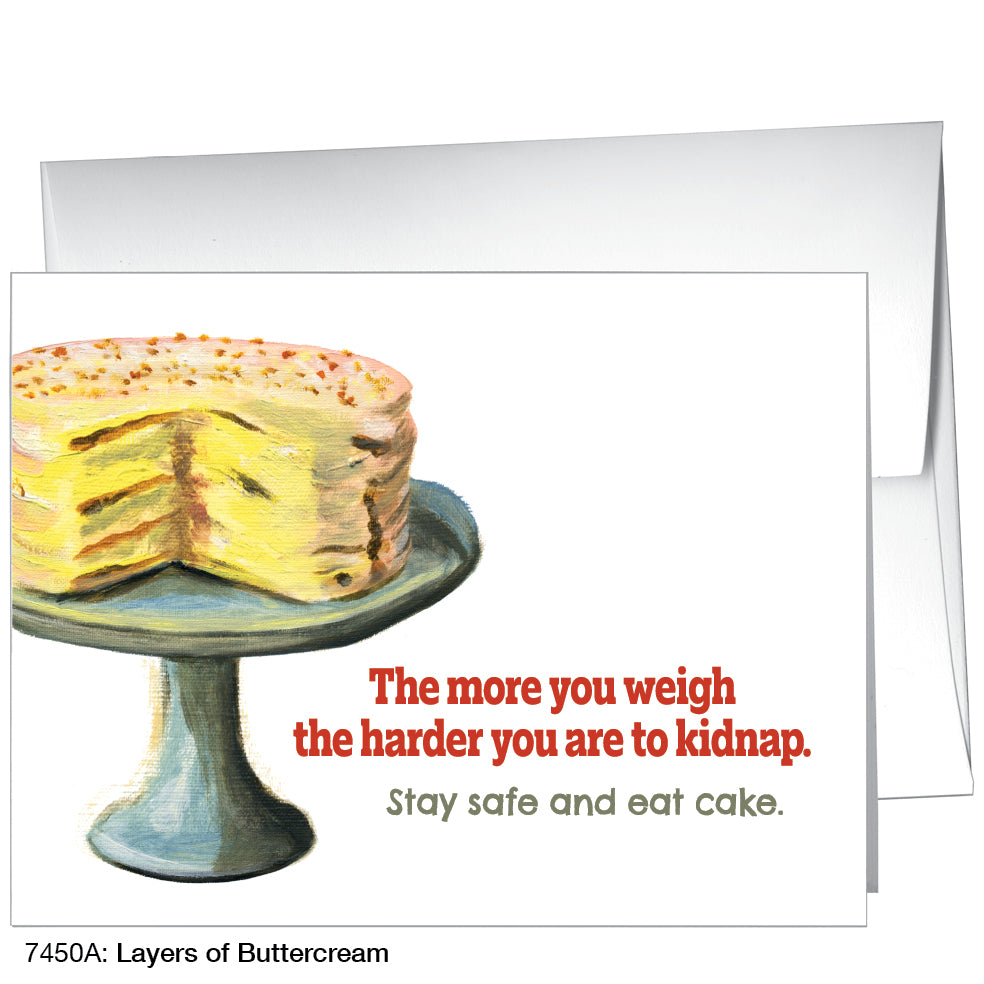 Layers of Buttercream, Greeting Card (7450A), A2 Card, printedcanvas.com