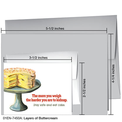 Layers of Buttercream, Greeting Card (7450A), Enclosure Card, printedcanvas.com