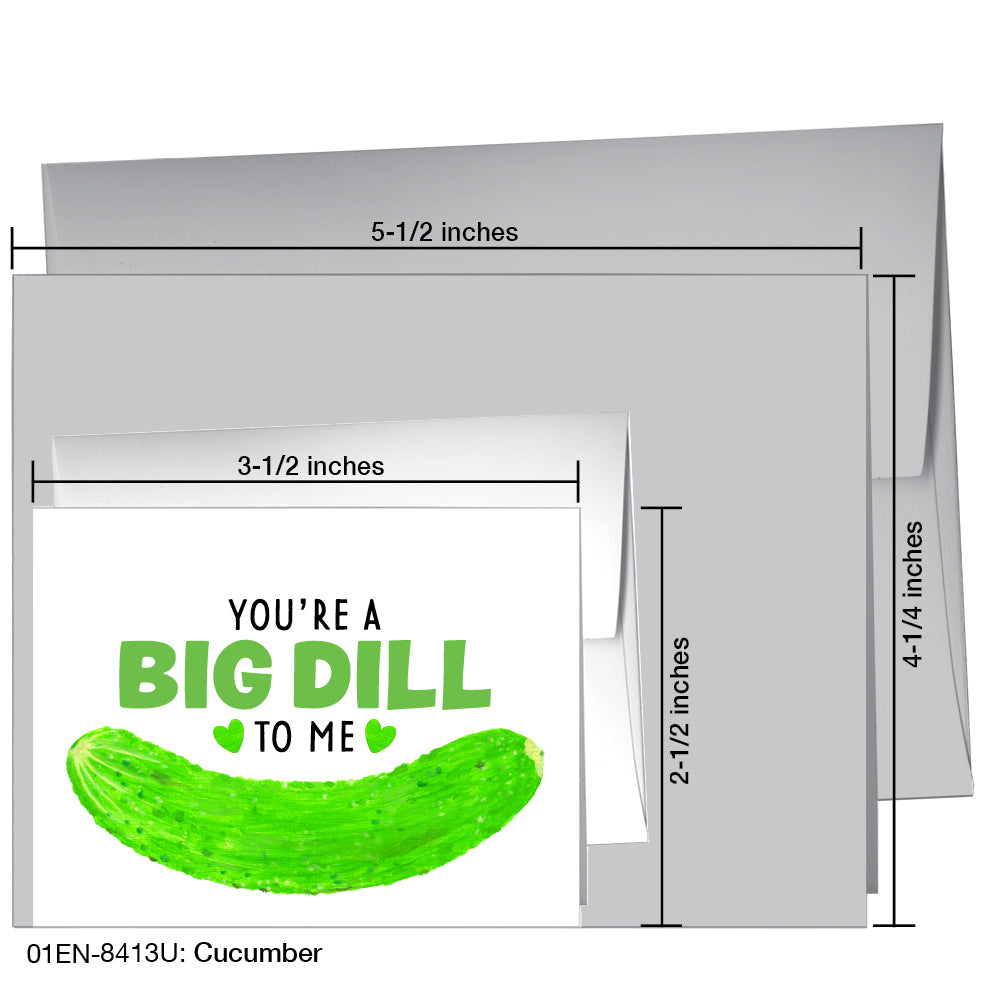 Cucumber, Greeting Card (8413U), Enclosure, printedcanvas.com