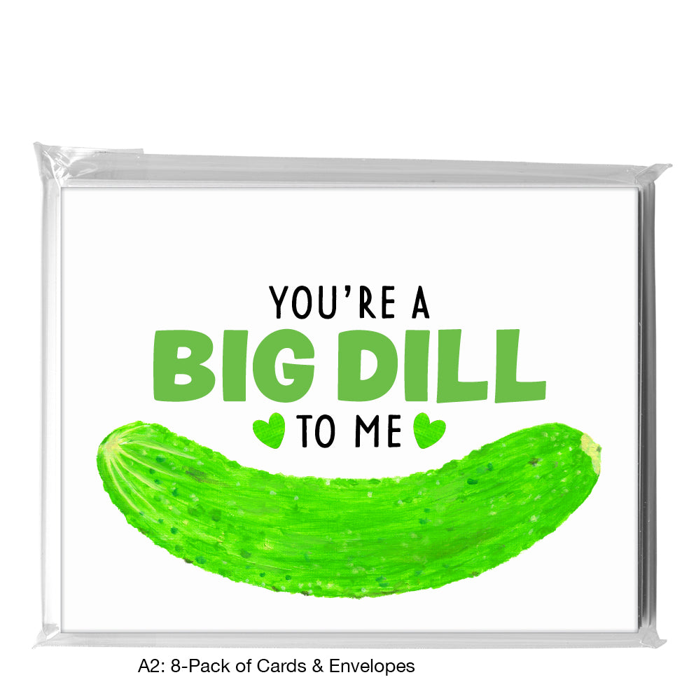Cucumber, Greeting Card (8413U), A2 8-Pack, printedcanvas.com