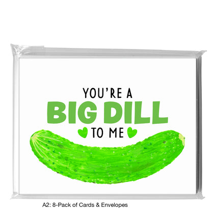 Cucumber, Greeting Card (8413U), A2 8-Pack, printedcanvas.com