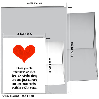 Heart Filled, Greeting Card (8231U), Enclosure, printedcanvas.com