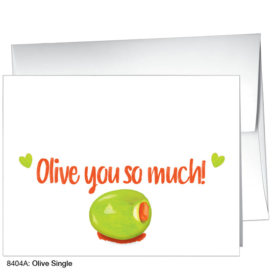 Olive Single, Greeting Card (8404A), A2 Card Front, www.printedcanvas.com