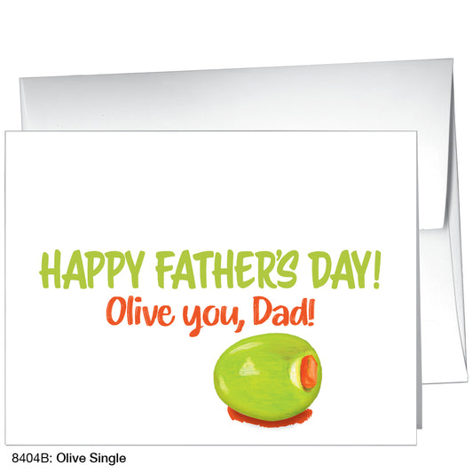 Olive Single, Greeting Card (8404B), Front, www.printedcanvas.com