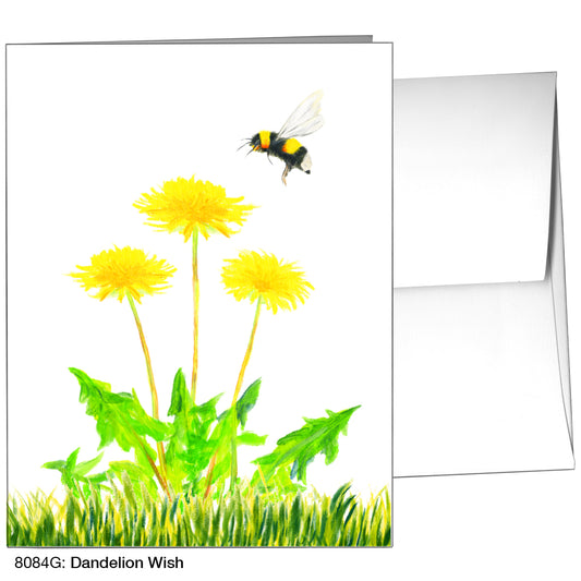 Dandelion Wish, Greeting Card (8084G), A2 Card Front, www.printedcanvas.com