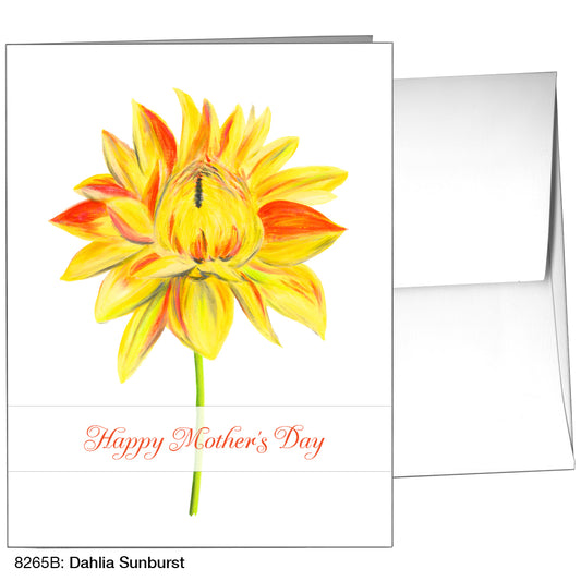 Dahlia Sunburst, Greeting Card (8265B), A2, printedcanvas.com