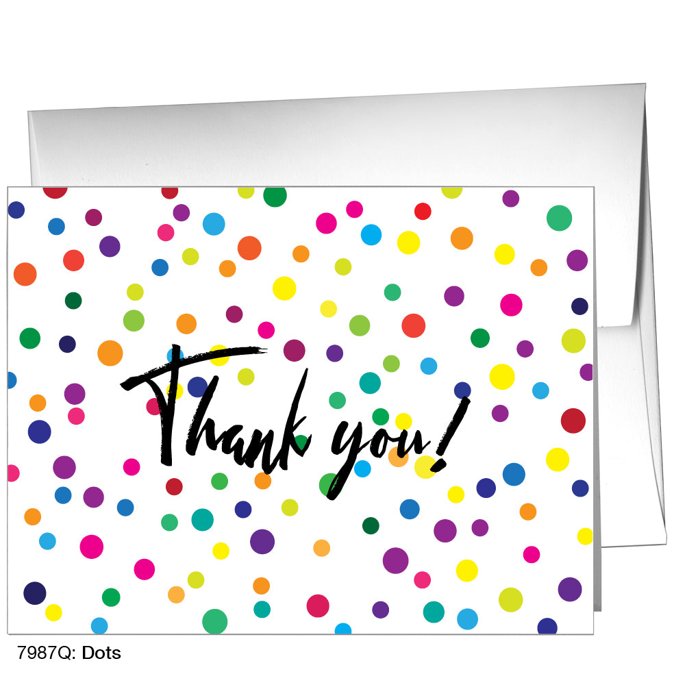 Dots, Greeting Card (7987Q), A2 Card Front, www.printedcanvas.com