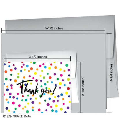 Dots, Greeting Card (7987Q), Enclosure Card, www.printedcanvas.com
