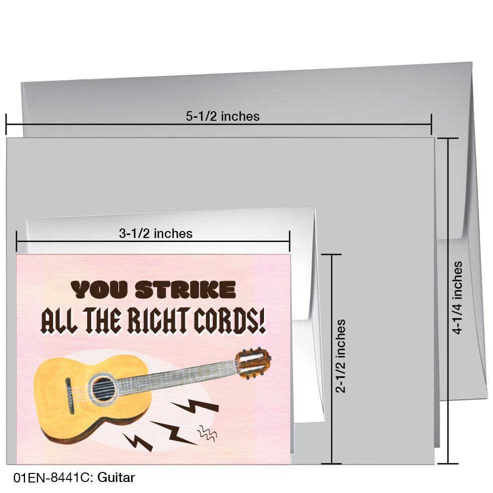 Guitar, Greeting Card (8441C), Enclosure, printedcanvas.com