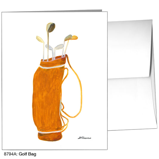 Golf Bag, Greeting Card (8794A), A2, printedcanvas.com