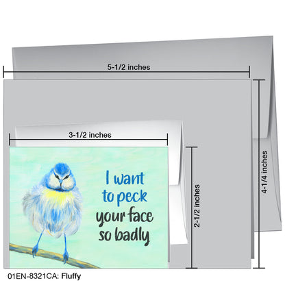 Fluffy, Greeting Card (8321CA), Enclosure, printedcanvas.com