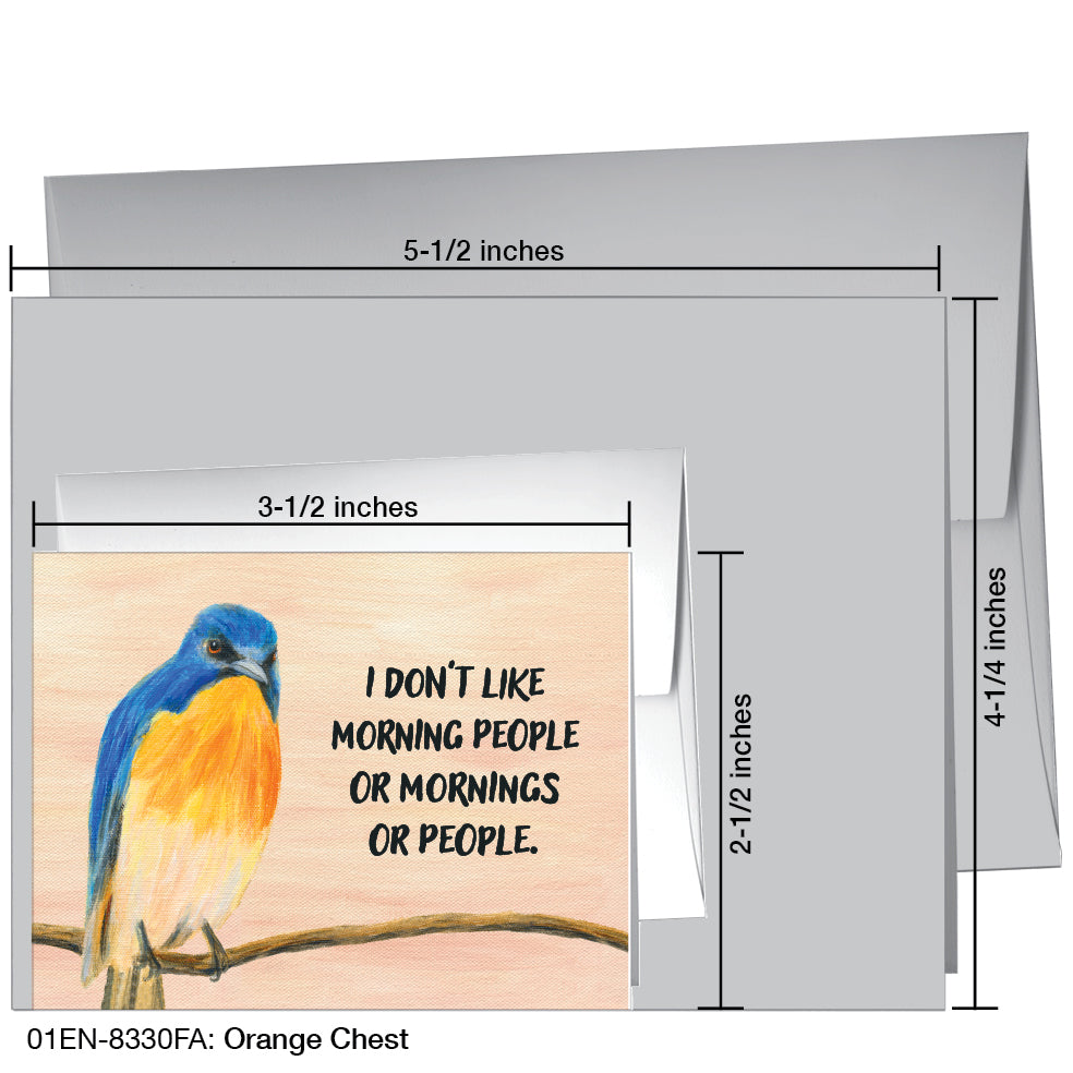 Orange Chest, Greeting Card (8330FA), Enclosure, printedcanvas.com