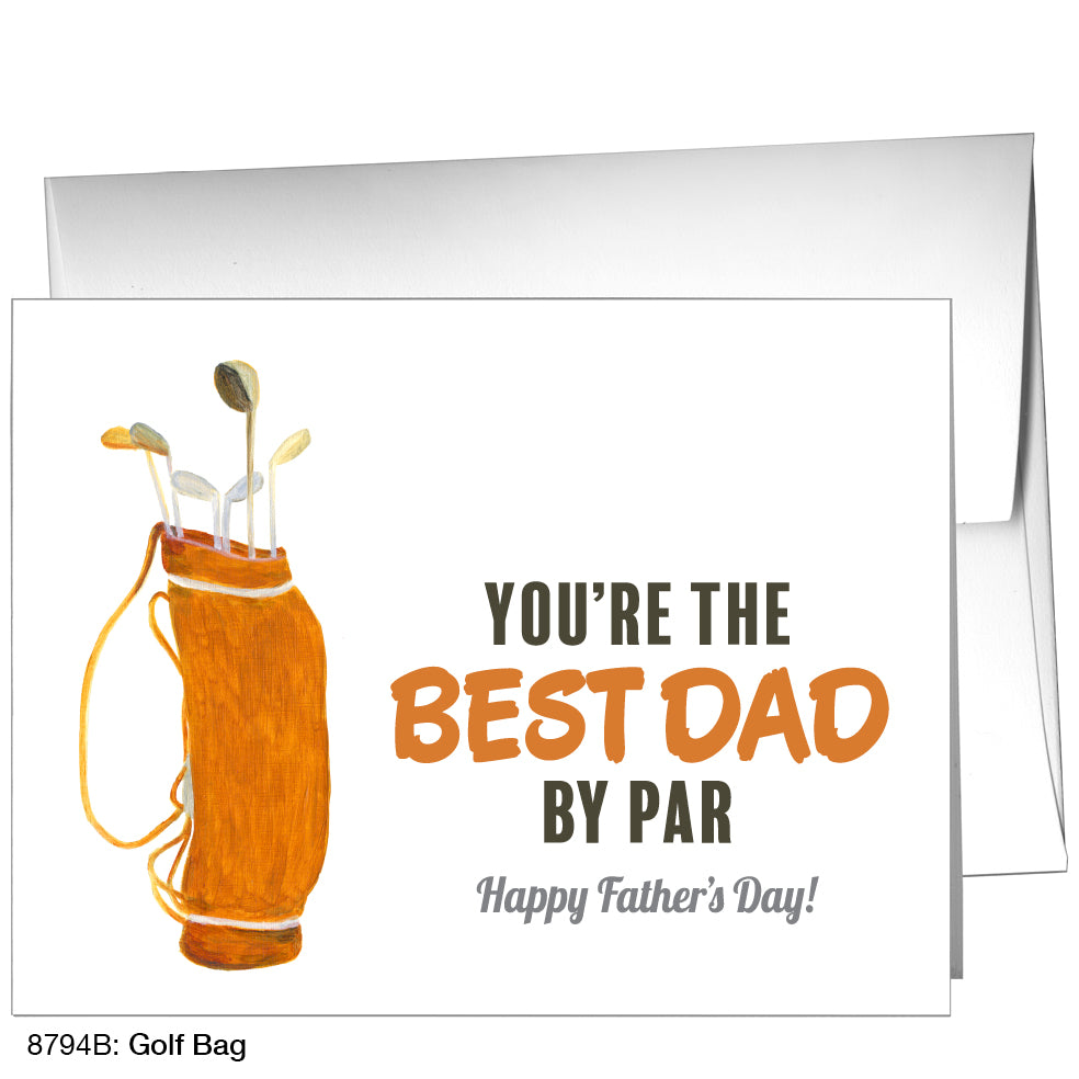 Golf Bag, Greeting Card (8794B), A2 Card Front, www.printedcanvas.com