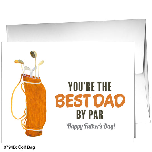 Golf Bag, Greeting Card (8794B), A2 Card Front, www.printedcanvas.com