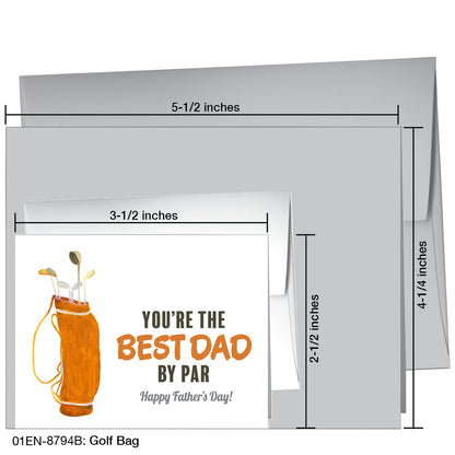 Golf Bag, Greeting Card (8794B), Enclosure Card, www.printedcanvas.com
