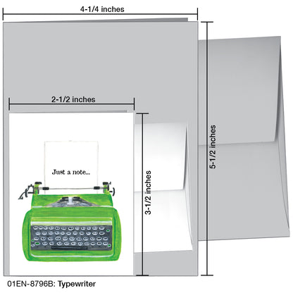 Typewriter, Greeting Card (8796B), Enclosure, printedcanvas.com
