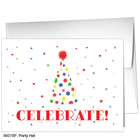 Party Hat, Greeting Card (8607BF), A2 Card Front, www.printedcanvas.com