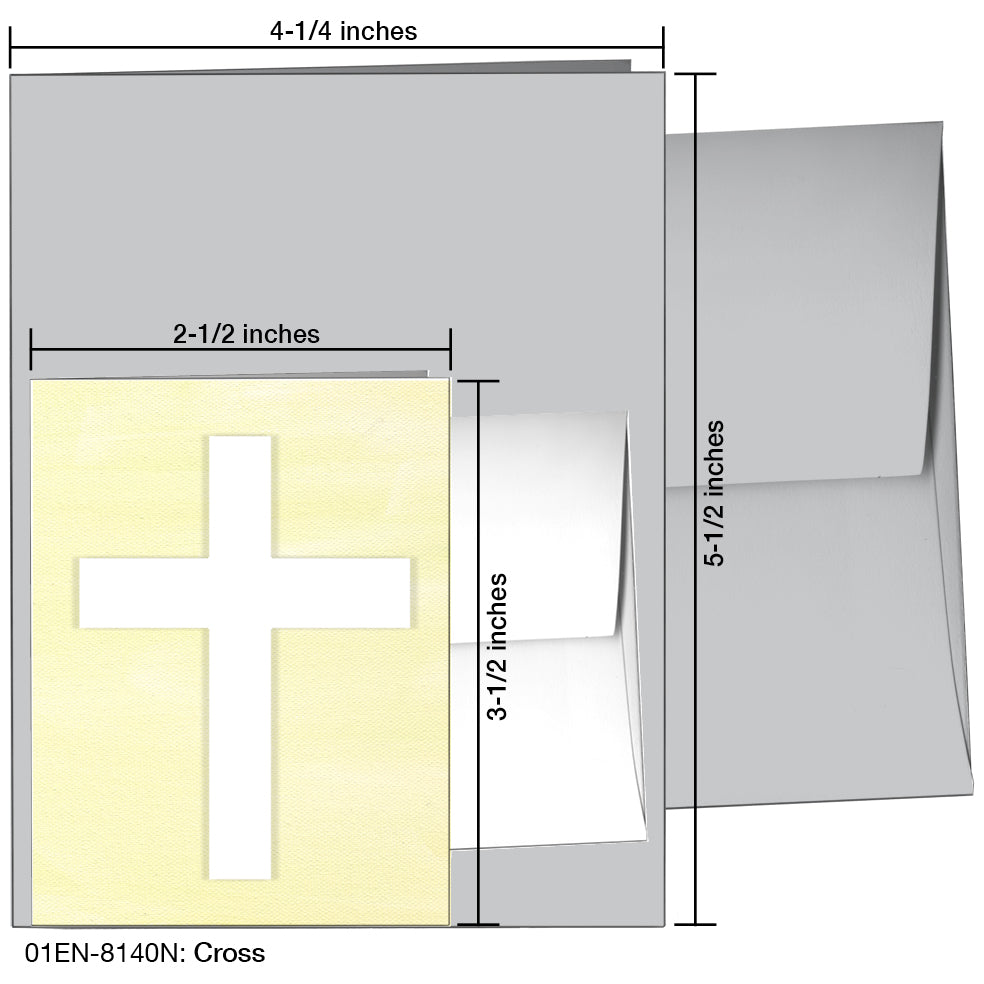 Cross, Greeting Card (8140N), Enclosure Card, www.printedcanvas.com