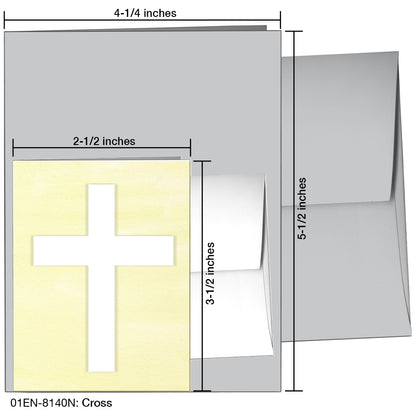 Cross, Greeting Card (8140N), Enclosure Card, www.printedcanvas.com